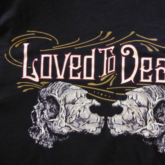 LOVED TO DEATH CURIOSITIES ODDITIES STORE SAN FRANCISCO BLACK T-SHIRT (XL) NEW - Picture 6 of 9